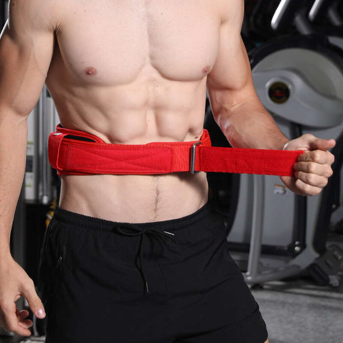 L - Gym Belt Weightlifting Bodybuild Squat Support Waist Belt Muscle Protection Belt