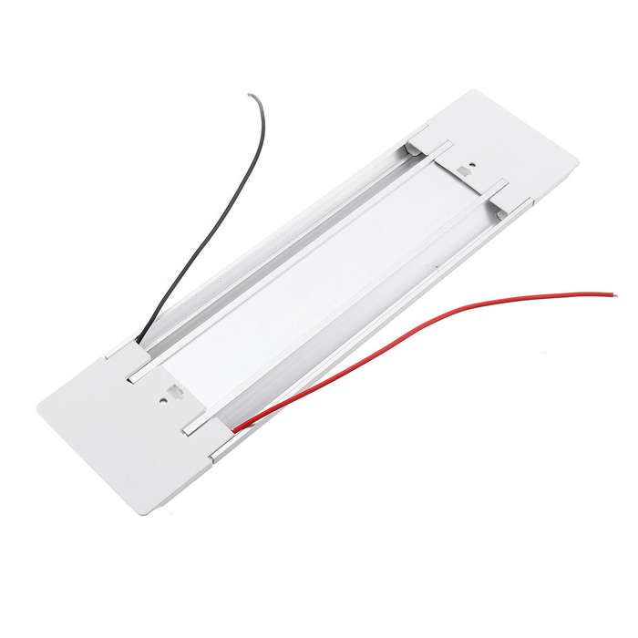 23CM 5W 72 LED White Interior Dome Lights Bar DC 24V 6000K White with Switch for Car Van RV Truck Tr