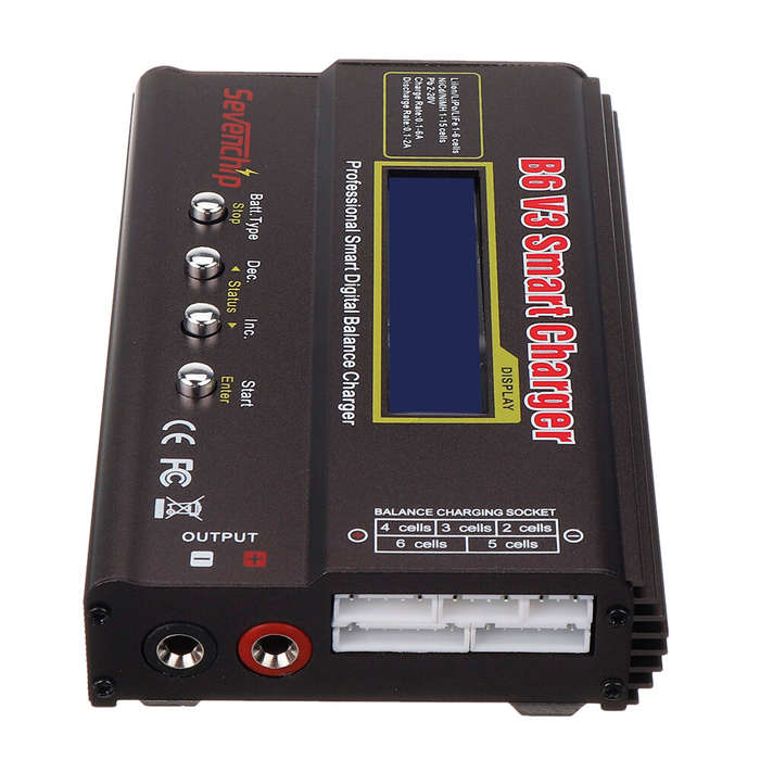 With US Plug - B6 V3 80W 6A Lipo Battery Balance Charger Discharger Upgrade Version with Power Suppl