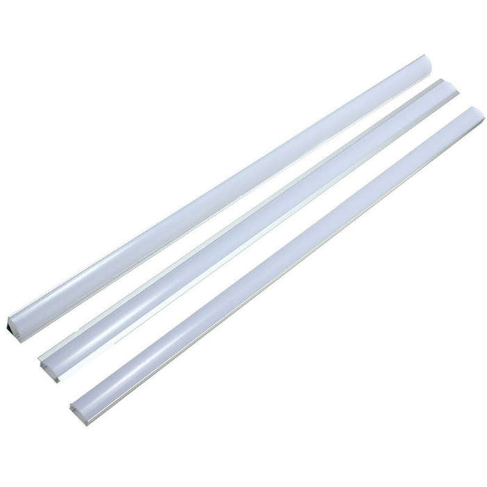 C - 50cm U/YW/V-Style Aluminum Extrusions Channel Holder For LED Strip Bar Under Cabinet Light