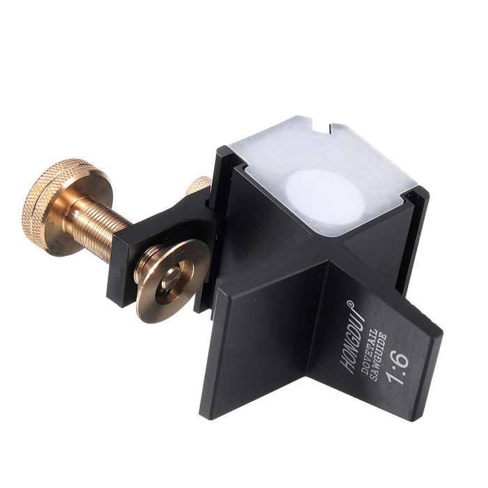 90 - HONGDUI Aluminum Alloy 1:4 1:6 1:7 1:8 90 Dovetail Saw Guide Magnetic Joinery Cutting Guide Ang