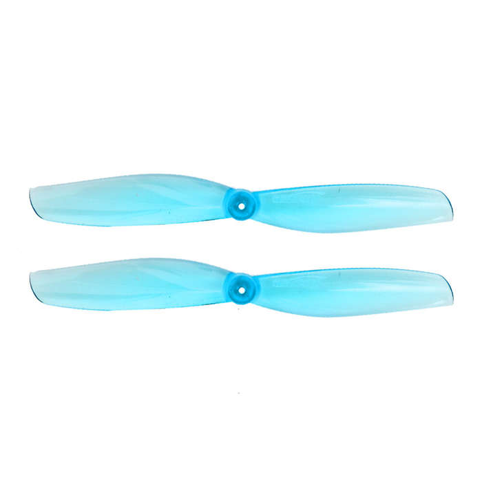 Clear Blue - 4 Pairs GEMFAN 65mmS 65mm 2-blade 1mm/1.5mm Hole Propeller for Toothpick RC Drone FPV R