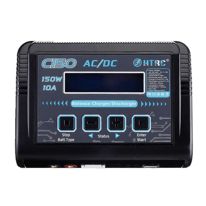 EU Plug - HTRC C150 150W 10A AC/DC Balance Charger Discharger for 1-6S LiPo Battery