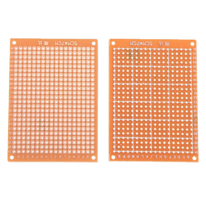 10pcs Universal PCB Board 5x7cm 2.54mm Hole Pitch DIY Prototype Paper Printed Circuit Board Panel Si