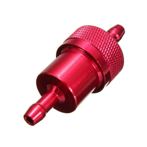 Black - Universal Motorcycle Fuel Filter 1/4inch 6mm CNC Aluminum Alloy ATV Dirt Bike