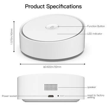 MoesHouse Tuya ZB WiFi Multi-mode Smart Gateway Bluetooth Mesh Hub Work with Smart Life App Voice Co