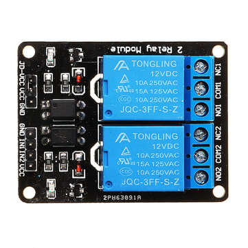 3pcs 2 Channel Relay Module 12V with Optical Coupler Protection Relay Extended Board Geekcreit for A