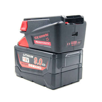 M18 Lithium Battery to V18 Battery 18V Lithium Battery Adapter Converter Replacement Parts for Miwak