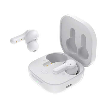 QCY T13 TWS bluetooth V5.1 Earphone Stereo 4 Mic HD Calls Wireless Earbuds Touch C... (COLOR: WHITE)