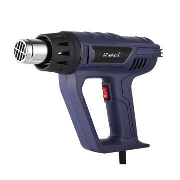 AtuMan HG-1 Hot Air Heater 2000W 50-650 Adjustable Temperature for Crafts S... (PLUG: 110VUSPLUG)