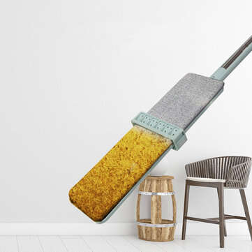 Flat Hands-Free Washable Mop 360 Rotating Rebound Automatically for Home Cleaning Tool Household S