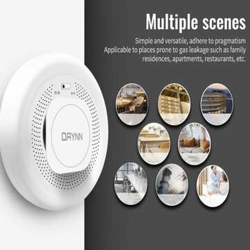 Bakeey ZigBee Tuya Smart Smoke Leak Sensor Detector App Control / Voice Control With Alexa Google As