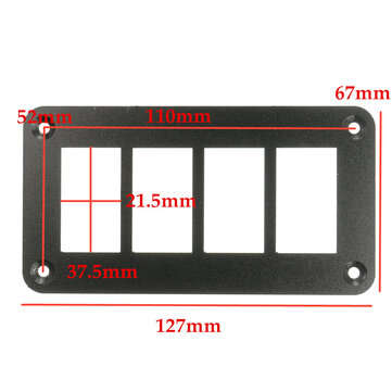 Aluminum Rocker Switch Panel Housing Holder for ARB Carling Narva Boat Type Auto Part... (WAY: 4WAY)