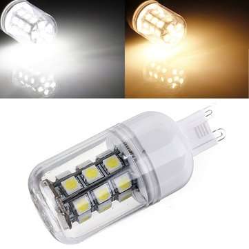 G9 3W White/Warm White 350LM 27 SMD 5050 LED Corn Light Bulb 12V (COLOR.: WHITE)