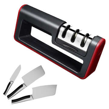 AOTU AT7503 3-Stage Sharpening Stone Household Camping Knife Kitchen Sharpener Fine Grinding Ultra-f