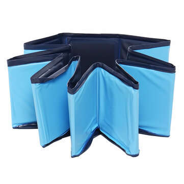80x20cm Folding Paddling Pool PVC Pet Bathtub Dogs Cats Puppy Shower Swimming Pool House