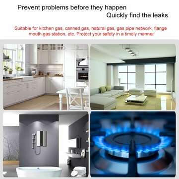 B05 Portable LED Gas Analyzer Combustible Gas Detector Flammable Natural Gas Leak Location Determine