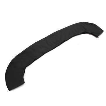 Black 4 Bow 600D Bimini Top Boot Cover Marine Shade Canopy Yacht Roof Tarpaul... (WIDTH: 91''-103'')
