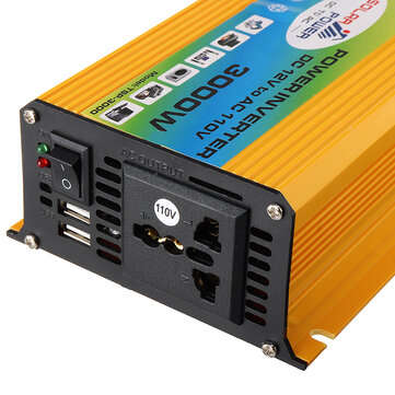 1200W Peak Car Power Inverter DC 12V To AC 110V 60Hz Converter Modified Sine Wave Mufti-Protection w