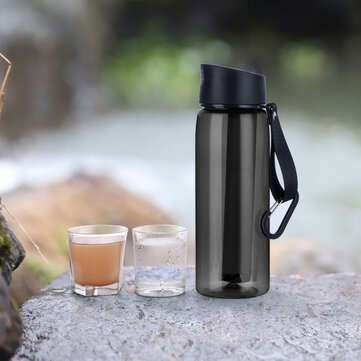 IPRee Water Purifier Bottle 2-Stage Water Purifier Cup Emergency Filter Straw fo... (COLOR.: BLUE)