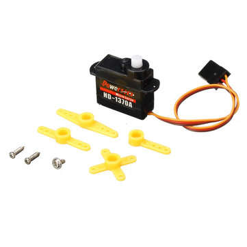 Power HD-1370A 0.6KG 3.7g Micro Servo Steel Ring Engine Compatible with Futaba/JR RC Car Part