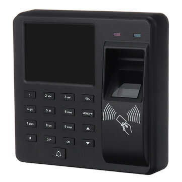 Biometric Fingerprint Attendance Machine Time Clock Employee Check In Out Device