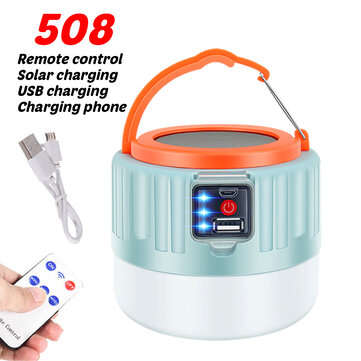 Solar Light Camping Outdoor LED Light Portable Lantern USB Rechargeable Emergency Light (TYPE: 508)