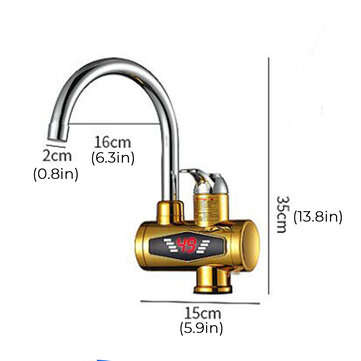 Bakeey 3000W Electric Heating Faucet 3S Heating Temperature Display Instant Hot Water Tap Faucet