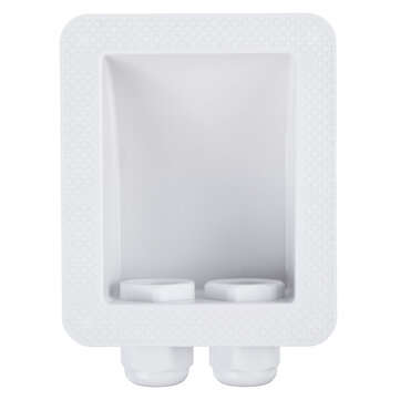 Double Roof Cable Entry Gland Box Solar Panel For RV Caravan Boat Van White