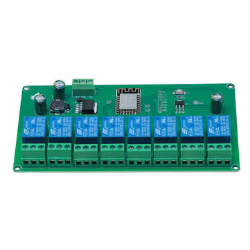5V/7-28V Power Supply 8 Channel ESP8266 WIFI 8-way Relay Module ESP-12F Development Board Secondary