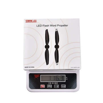 STARTRC  LED Flashing Ring Luminous Propeller Word Propeller Programmable Rechargeable Props Blade f