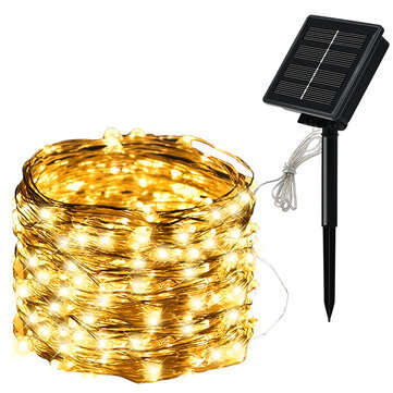 5M/10M/20M Solar Powered LED String Lights 8 Modes Waterproof Outdoor Garden Home D... (LENGTH: 20M)