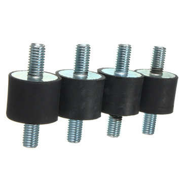 4pcs M8 20x25mm Rubber Shock Absorber Rubber Vibration Isolator Mounts