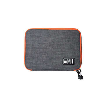 Honana HN-CB1 Double Layer Cable Storage Bag Electronic Accessories Or... (SIZE 3: L | COLOR.: GREY)