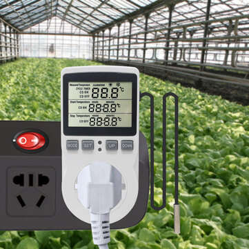 KT3100 Multi-Function Thermostat Temperature Controller Socket Outlet With Timer Switch 16A 220V Hea