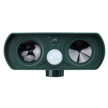 Solar Power Ultrasonic Animal Repeller Garden Pest Cat Deer Raccoon Repellent
