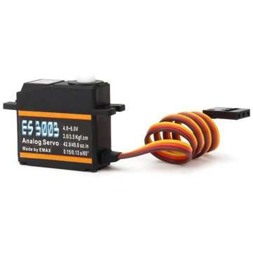 EMAX ES3003 17g 3.5kg 0.13sec 23T Plastic Gear Analog Servo For RC Airplane (Upgraded ES3103)