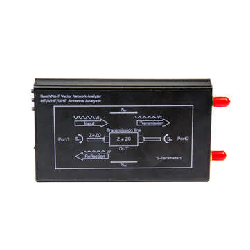 LZNanoVNA-F V2 50KHz-3000MHz Vector Network Analyzer Digital Nano VNA Tester MF HF VHF UHF USB Logic
