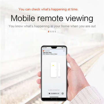 EARYKONG Tuya Smart WiFi Door & Window Sensor Door Open / Closed Detectors Home Alarm Compatible Wit