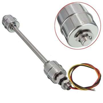 200mm Liquid Float Switch Water Level Sensor Stainless Steel Double Ball