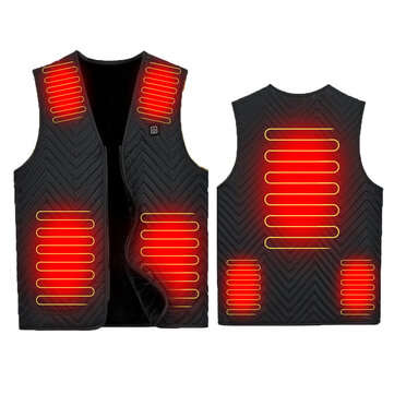3 Gear 7-areas Smart Electric Heated Vest Winter Warm Men Women Intelligent Heating Clo... (SIZE: M)