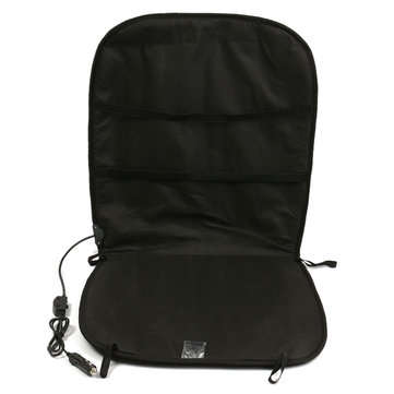 12V Black Car Van Front Seat Cover Heating Cushion Heated Pad Winter Auto Interior Warmer