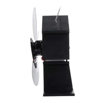 4 Blades Heat Powered Wood Stove Fan Eco Friendly Wood Log Burner Fireplace Fan