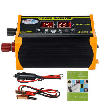 1200W Peak Car Power Inverter DC 12V To AC 100V/220V With Dual LCD Digital Di... (VOLTAGE: 12V-110V)