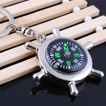 New Helmsman Compass Key Keychain Top Quality Fashion Key Chain for Lettering Men Women Best Birthda