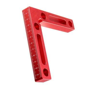 Drillpro Upgrade Aluminium Alloy 90 Degree 120x120mm Precision Clamping Square Woodworking L-Shaped
