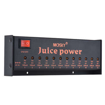 MOSKY JUICE POWER DC 18V 12 Isolated Power Supply Connector for 9V 12V 18V Guitar Effect Pedals