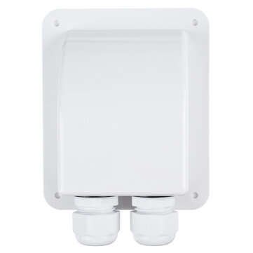 Double Roof Cable Entry Gland Box Solar Panel For RV Caravan Boat Van White