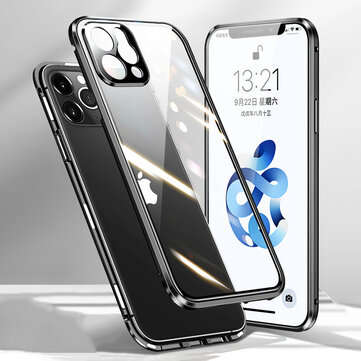 [Upgrade Version] Bakeey for iPhone 12 Pro Max Case 360 Magnetic Flip Touch Scre... (COLOR: BLACK)