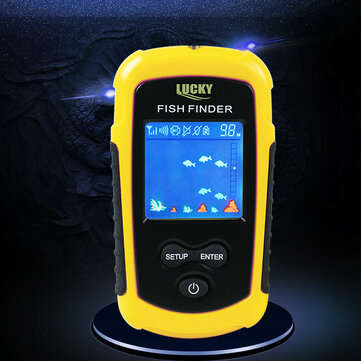 LUCKY Fish Finder 120 Meters Wireless Portable Sonar Sensor Deeper Color Lcd Display FFCW1108-1 Fish